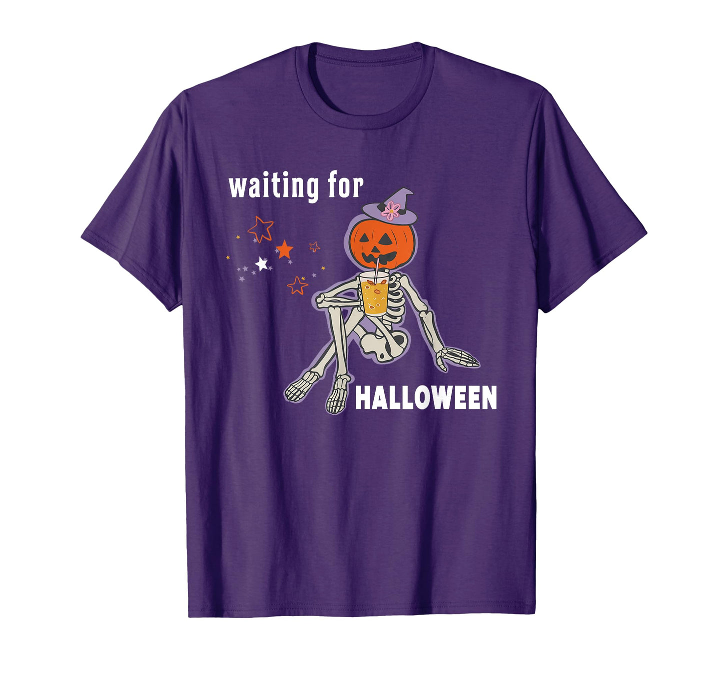 Spooky Skeleton Waiting for Halloween T-Shirt