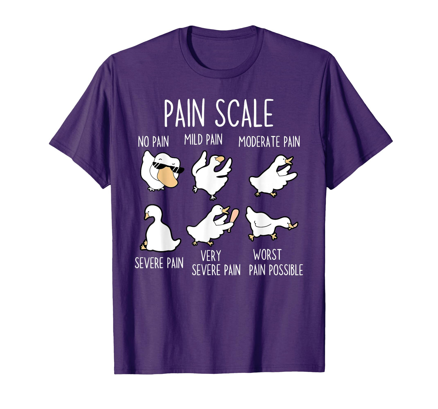Silly Goose Pain Scale Registered Nurse Triage Assessment T-Shirt