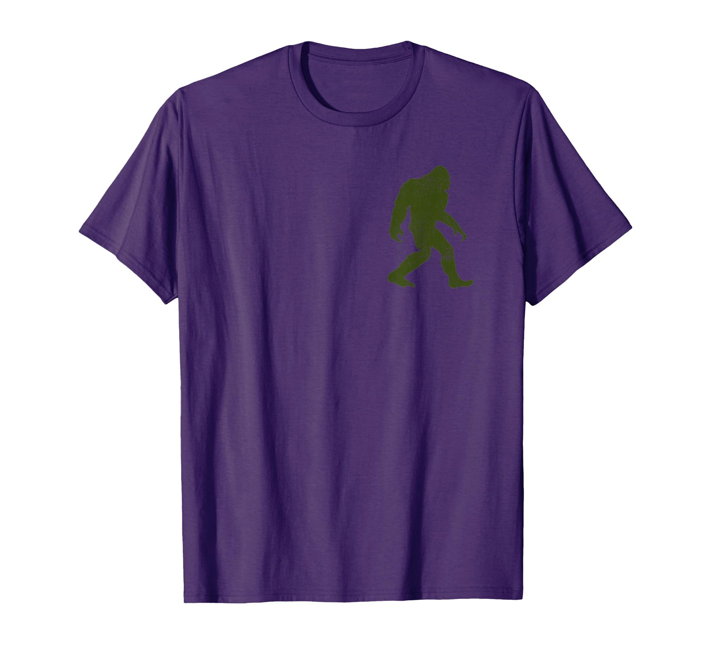 Bigfoot Cool I Believe Sasquatch Believers Distressed Pocket T-Shirt