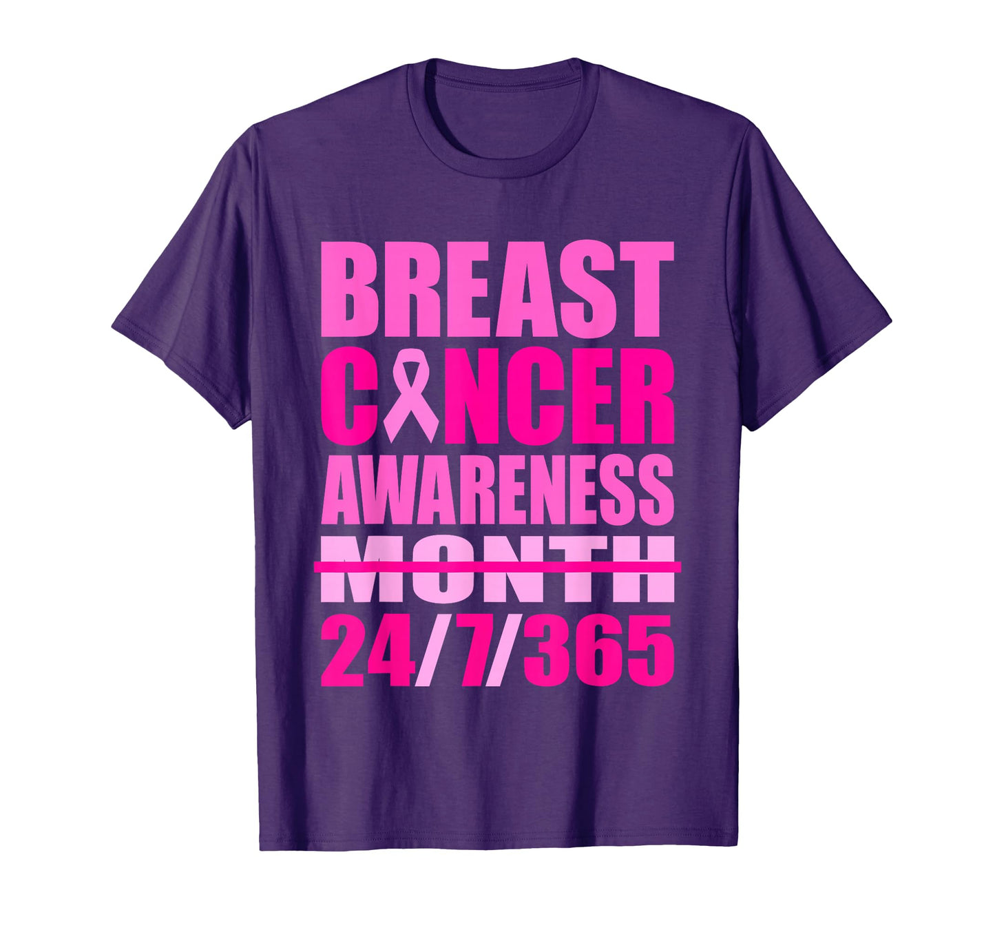 Breast Cancer Awareness 24 7 365 Days Pink Breast Cancer T-Shirt