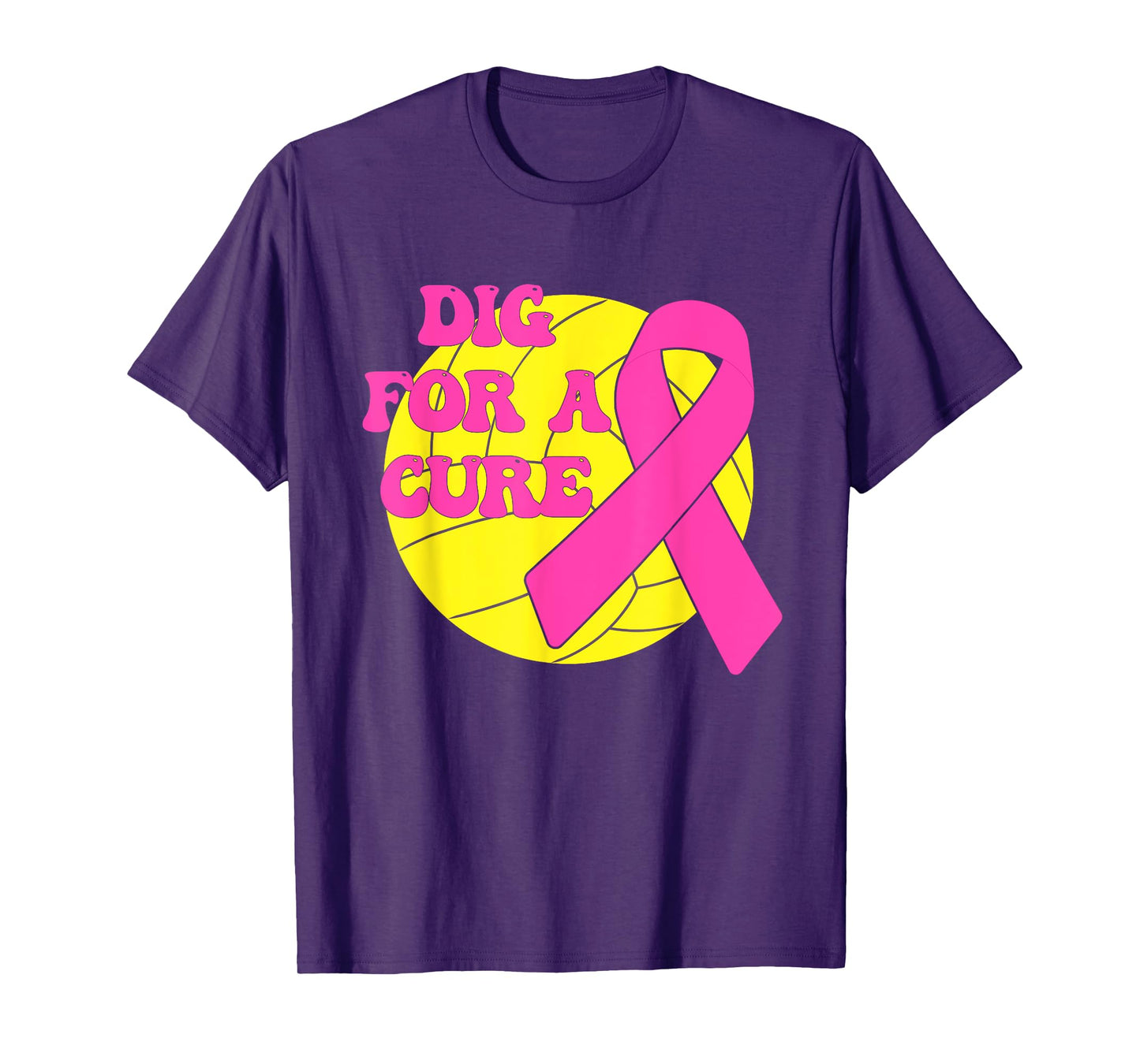 Dig For A Cure Water polo Pink Out Breast Cancer Awareness T-Shirt