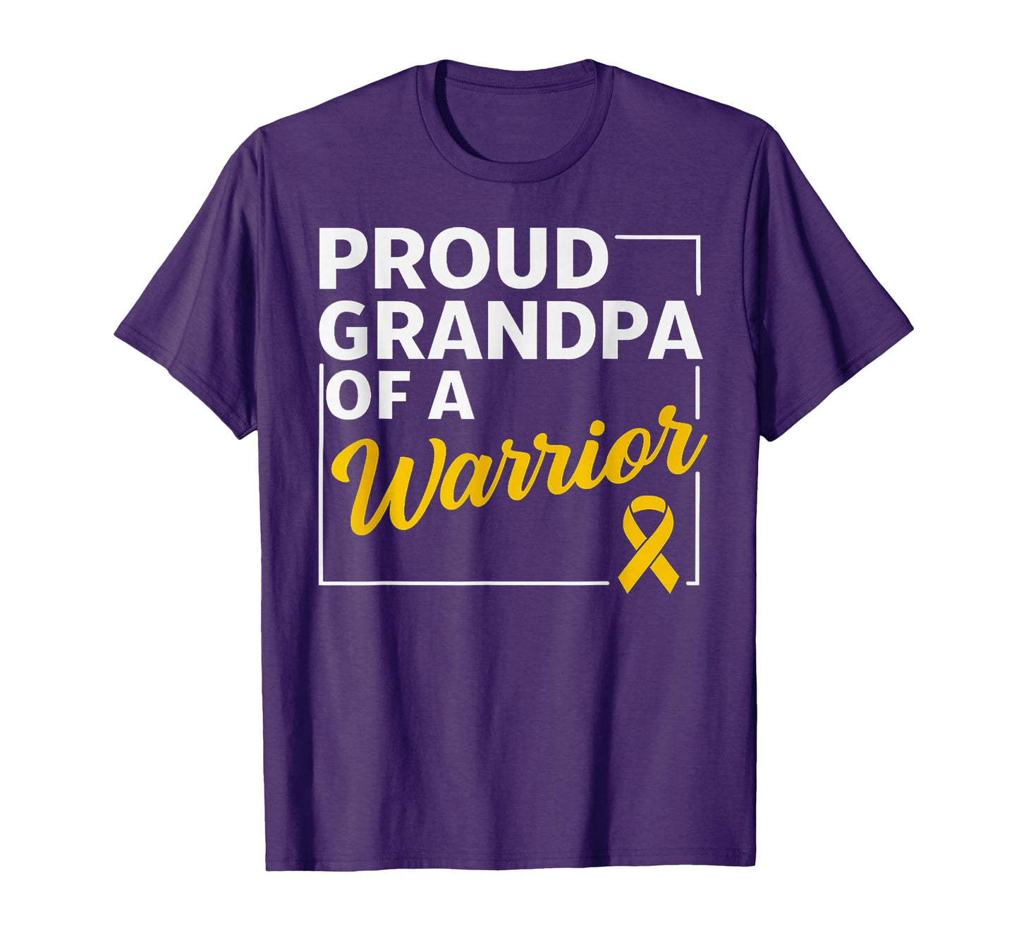 Proud Grandpa Of A Childhood Cancer Awareness T-Shirt