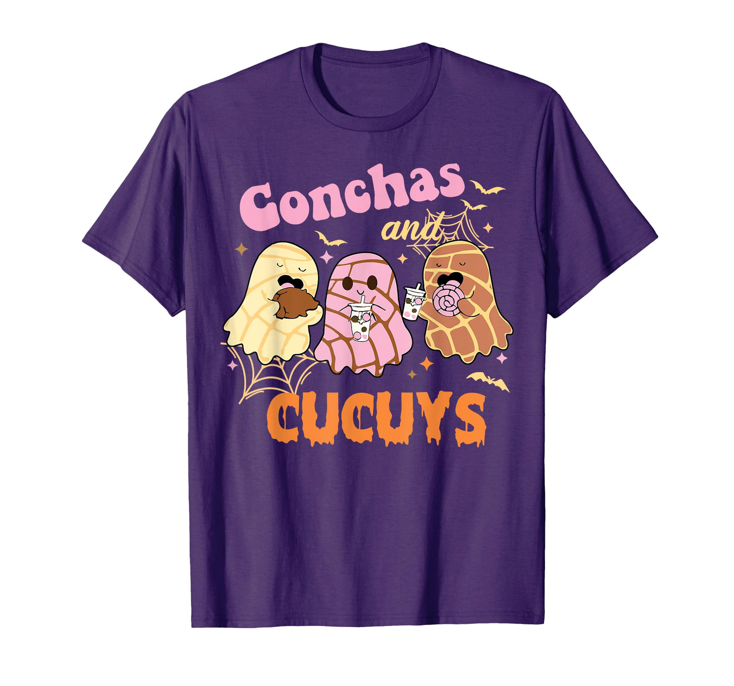 Conchas and Cucuys Mexican Ghost Spooky Conchas T-Shirt