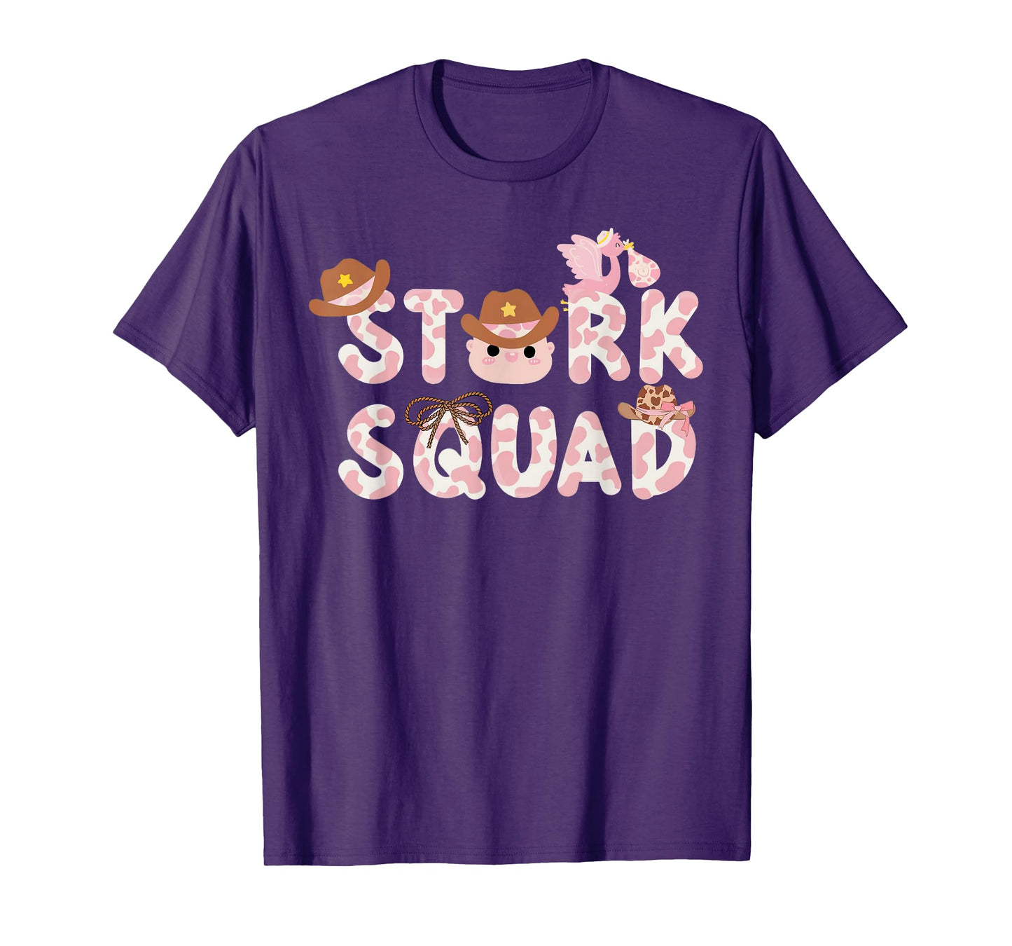 Western Labor And Delivery Nurse Stork Squad Nurse Week T-Shirt