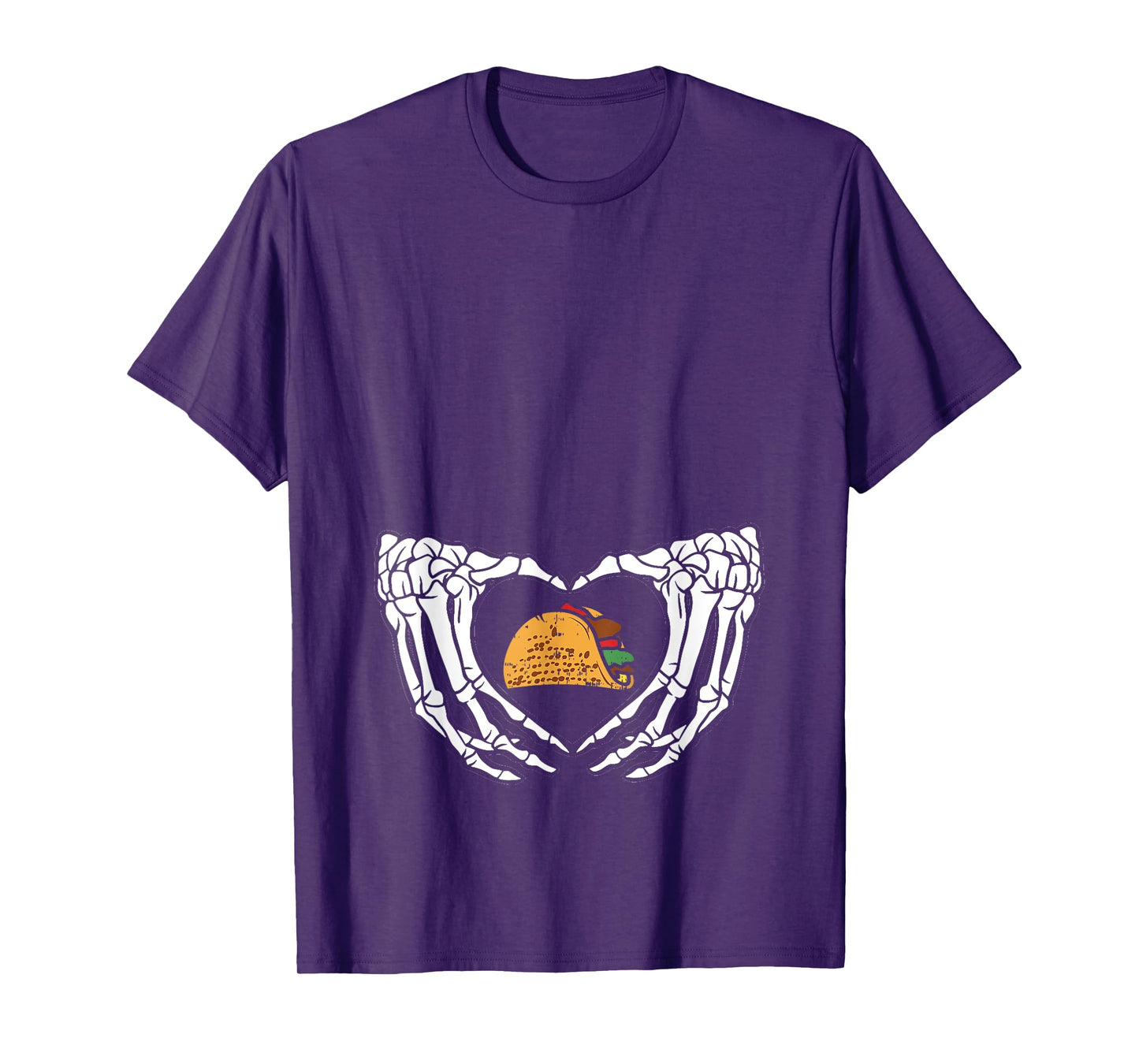 Halloween Dad Skeleton Taco Belly Funny Pregnancy Couple Men T-Shirt
