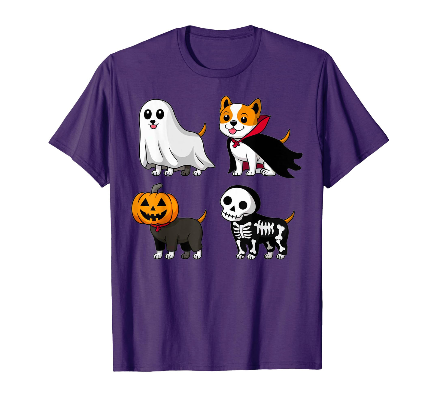 Funny Dog Lovers Halloween Costume Spooky Puppy Ghost Kids T-Shirt