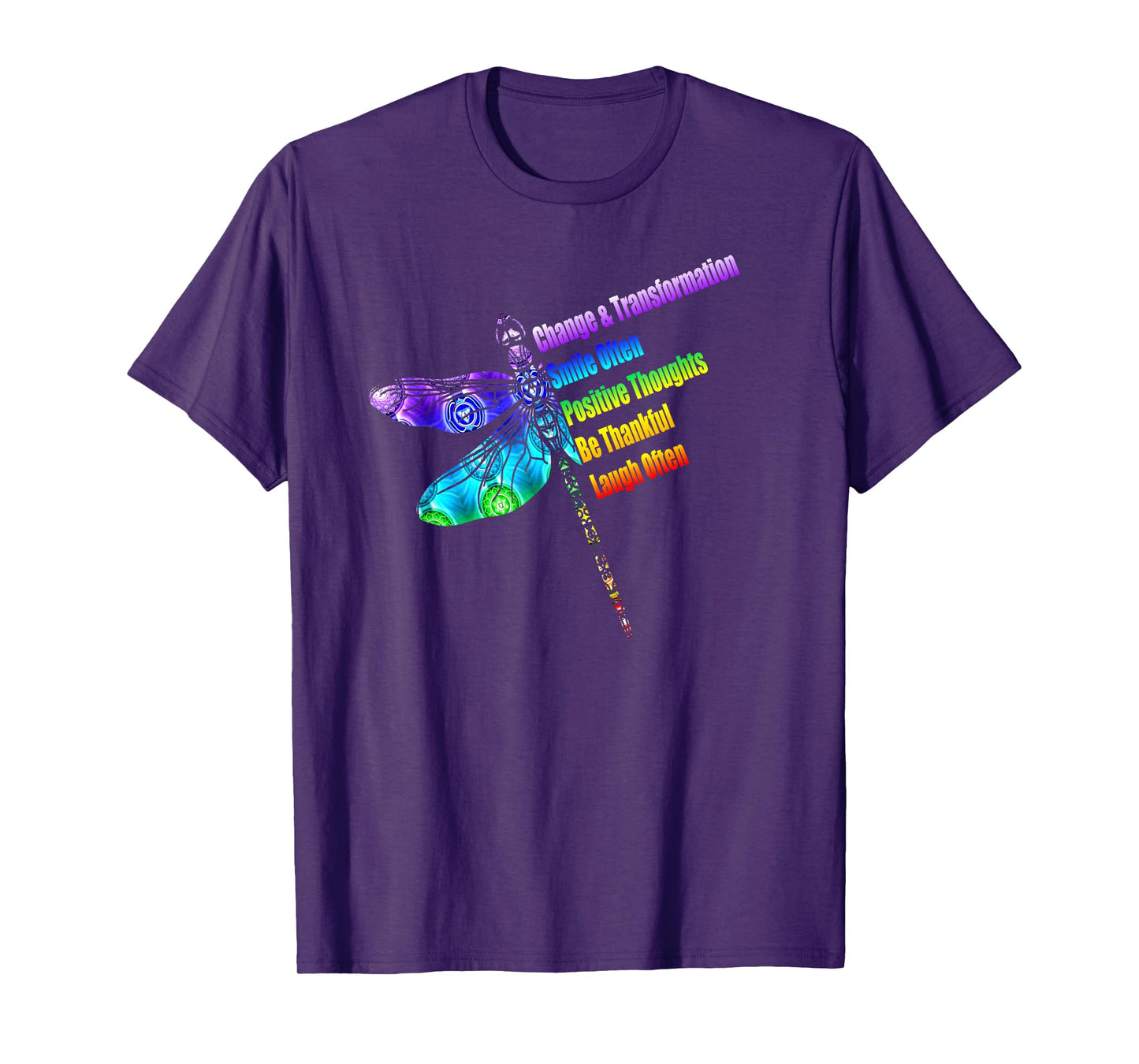 Womens Motivational Inspiration Gift Dragonfly T-Shirt