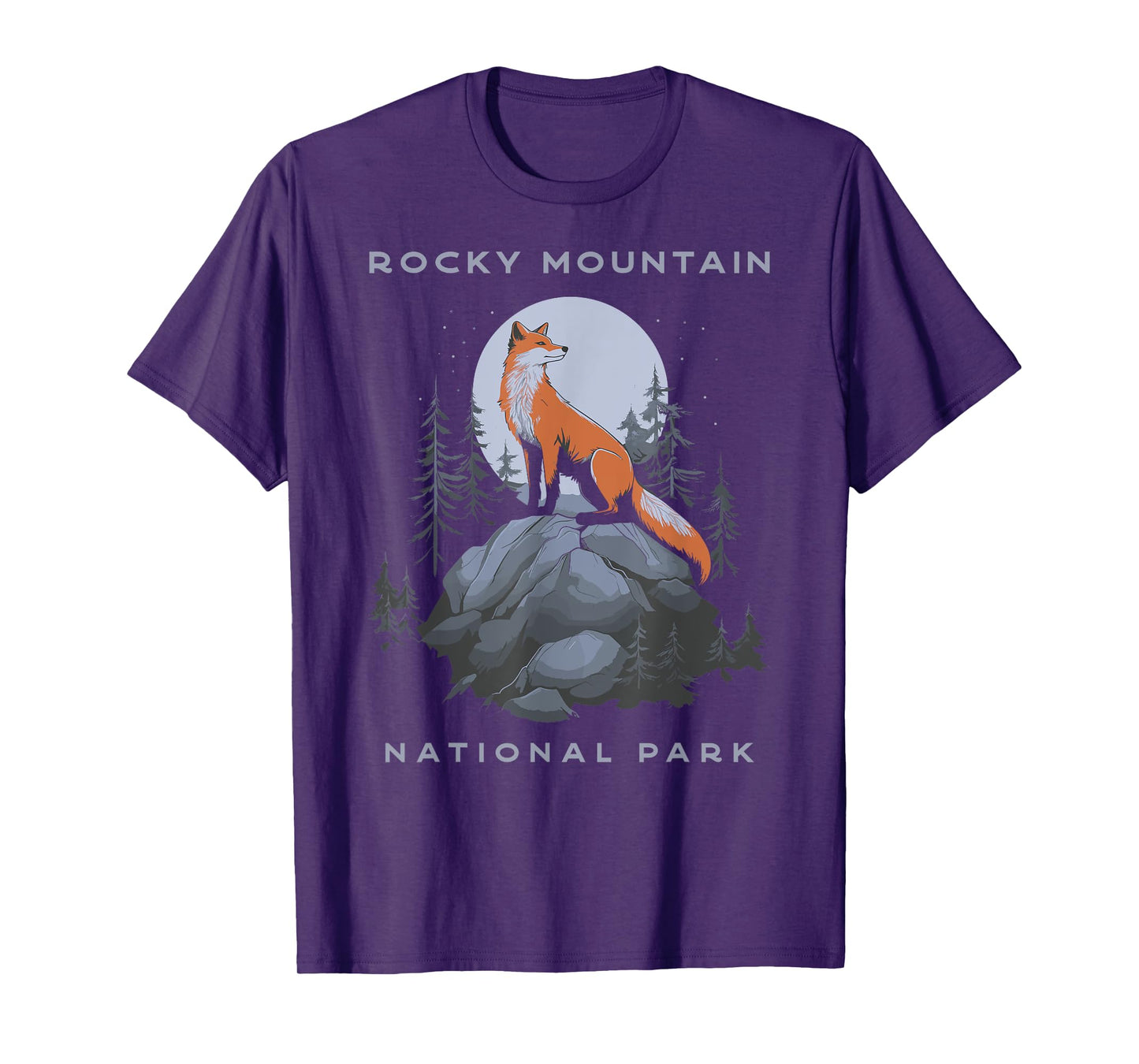 Rocky Mountain National Park Vintage Fox T-Shirt