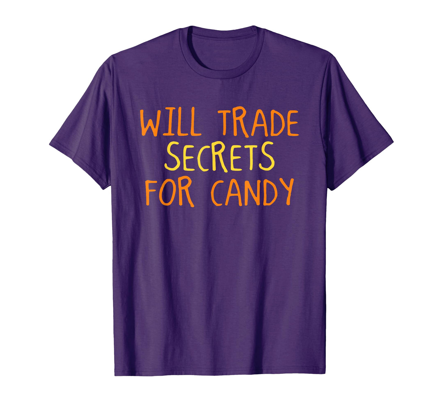 Will Trade Secrets for Candy Halloween Funny Trick Or Treat T-Shirt