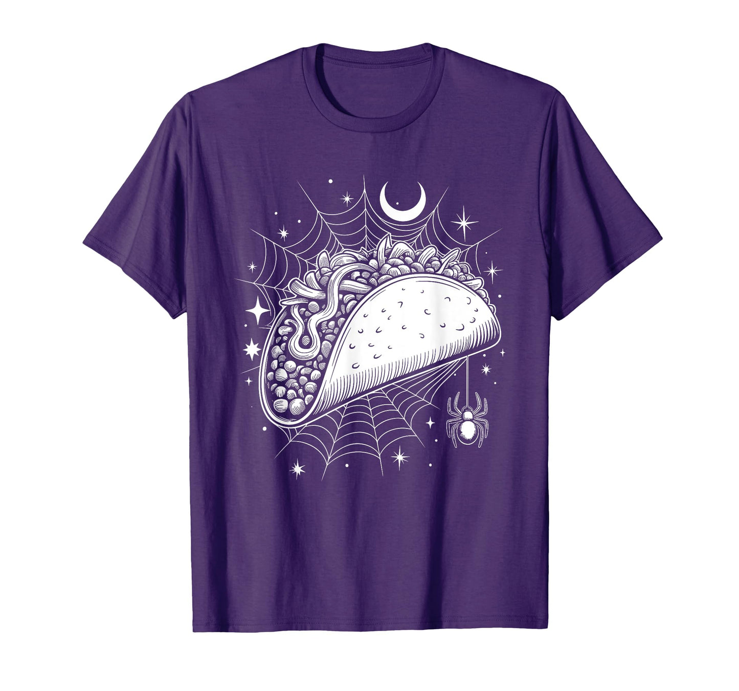 Halloween Spider Web Taco Mexican Food Tacos T-Shirt