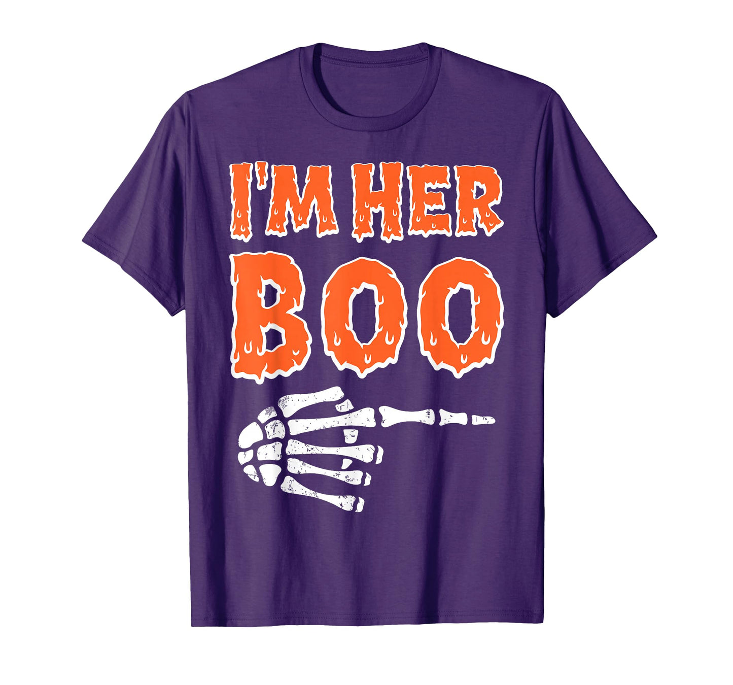I’m Her Boo I’m His Ghoul Halloween Couples Matching Costume T-Shirt