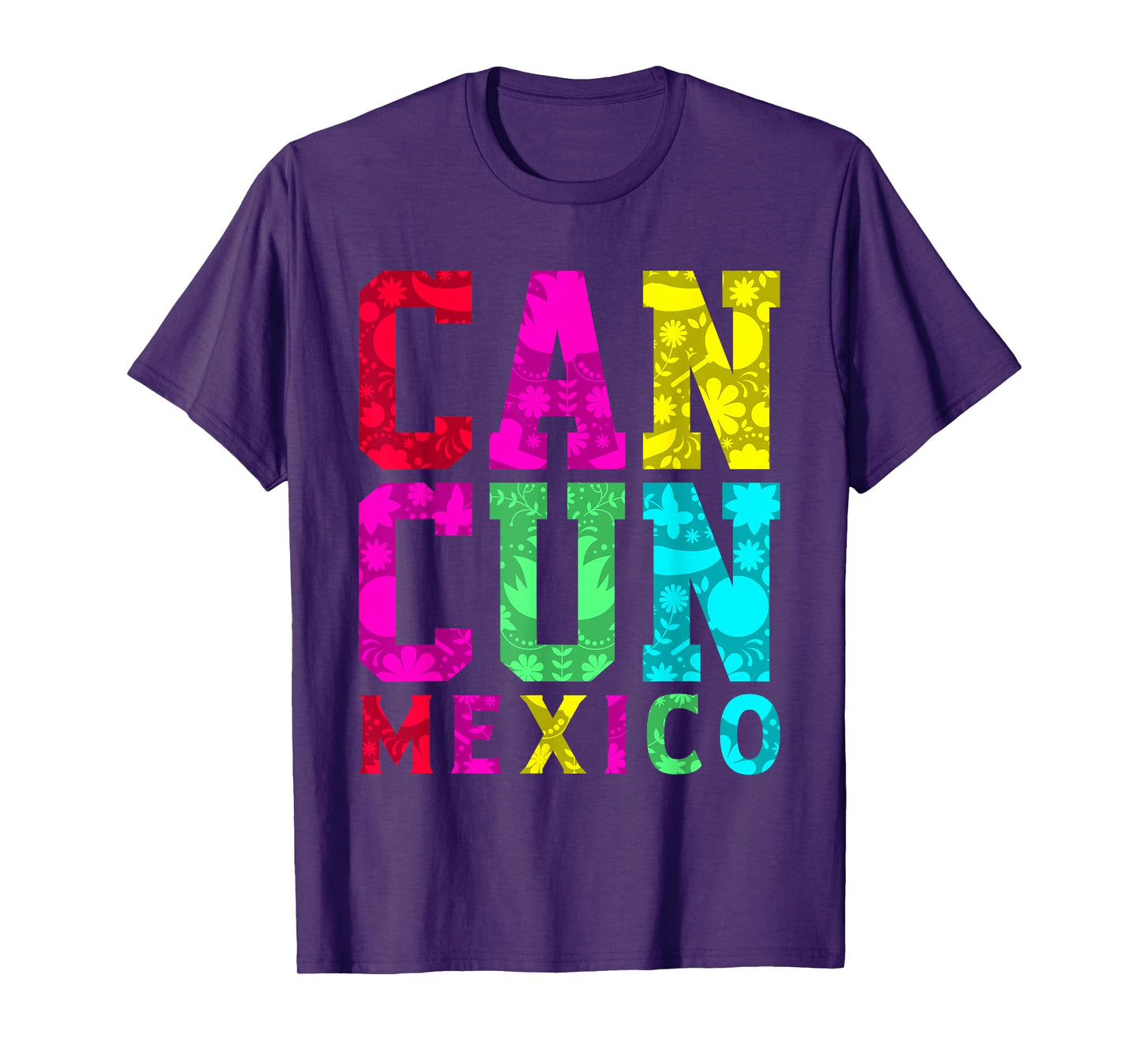 Cancun Mexico Shirt Colorful Men Women Cancun Shirt Cancun T-Shirt