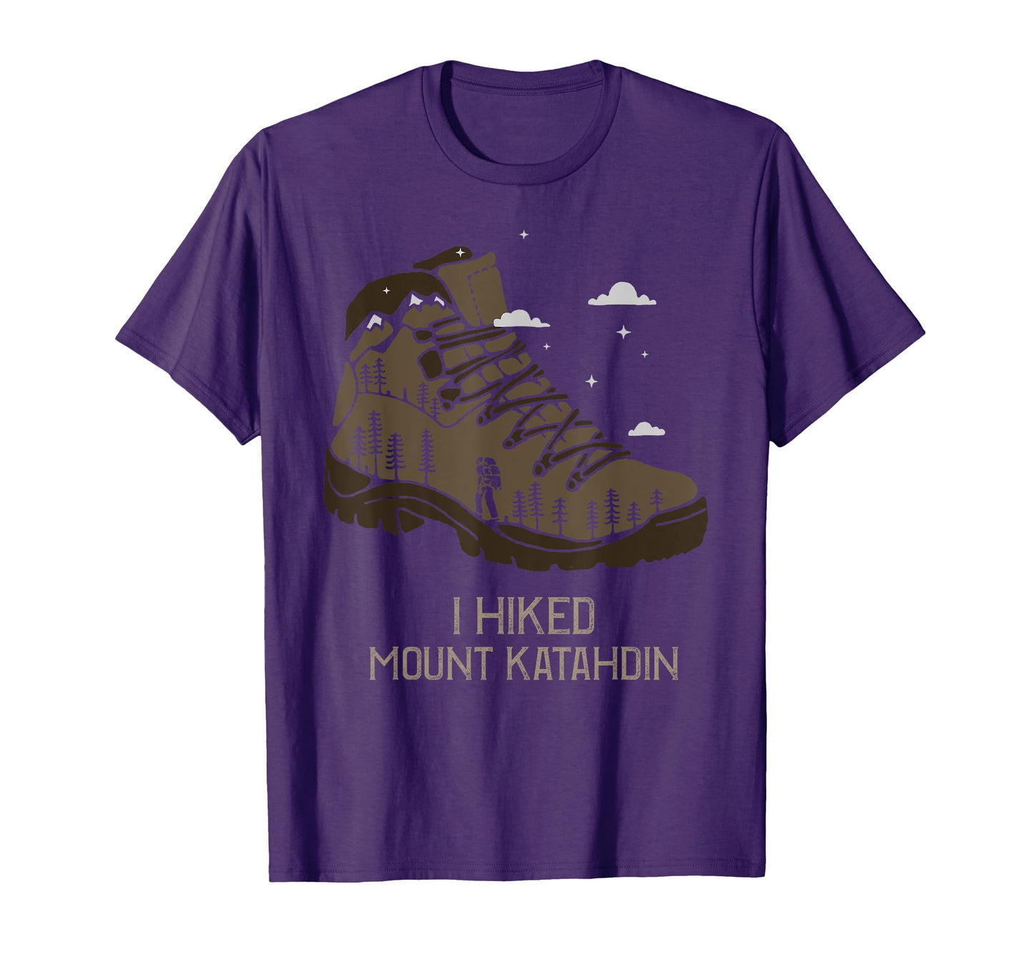Vintage Mount Katahdin t-shirt Camping Hiking Boot tshirt T-Shirt