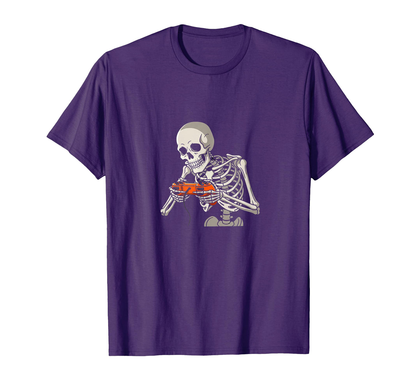Skeleton Gamer Hallowen Video Games Boys Mens Womens Girls T-Shirt