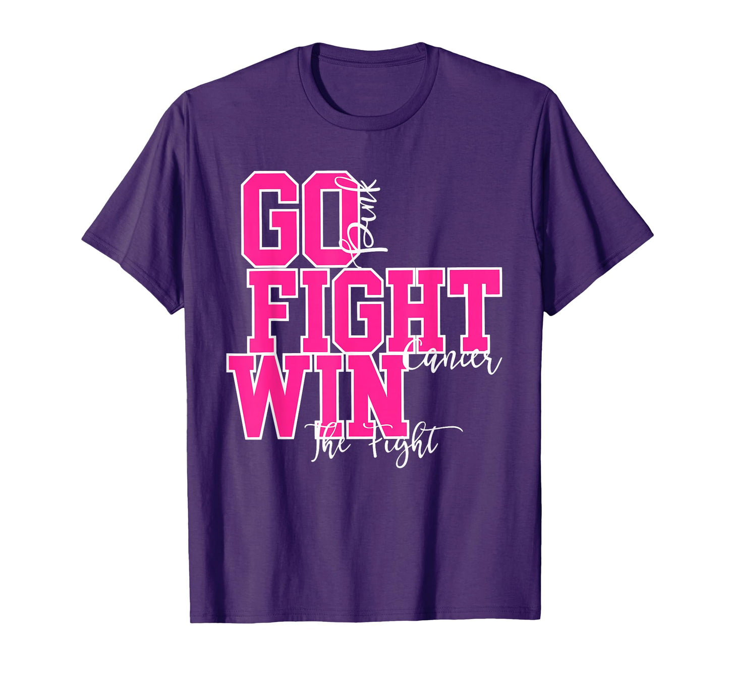 Fight Cancer Pink Breast Cancer Awareness Warrior Survivor T-Shirt