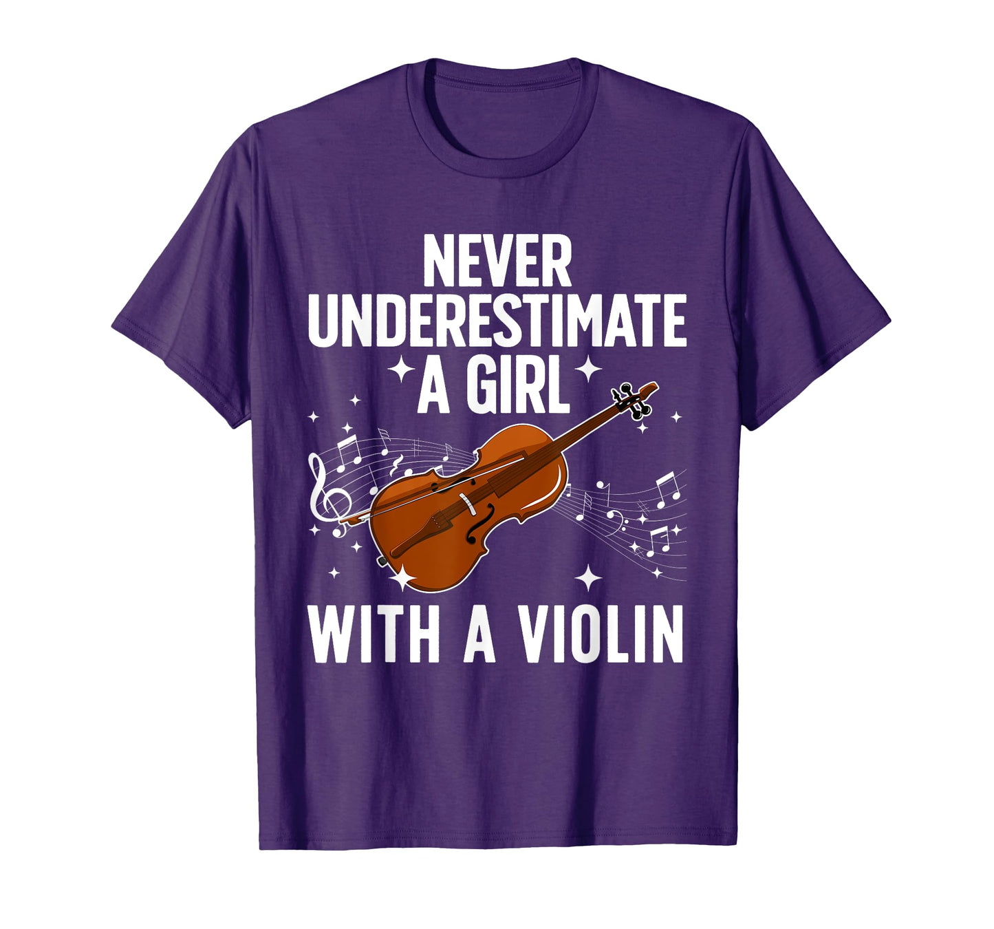 Best Violin Art For Women Girls Violin Player Viola Lover T-Shirt