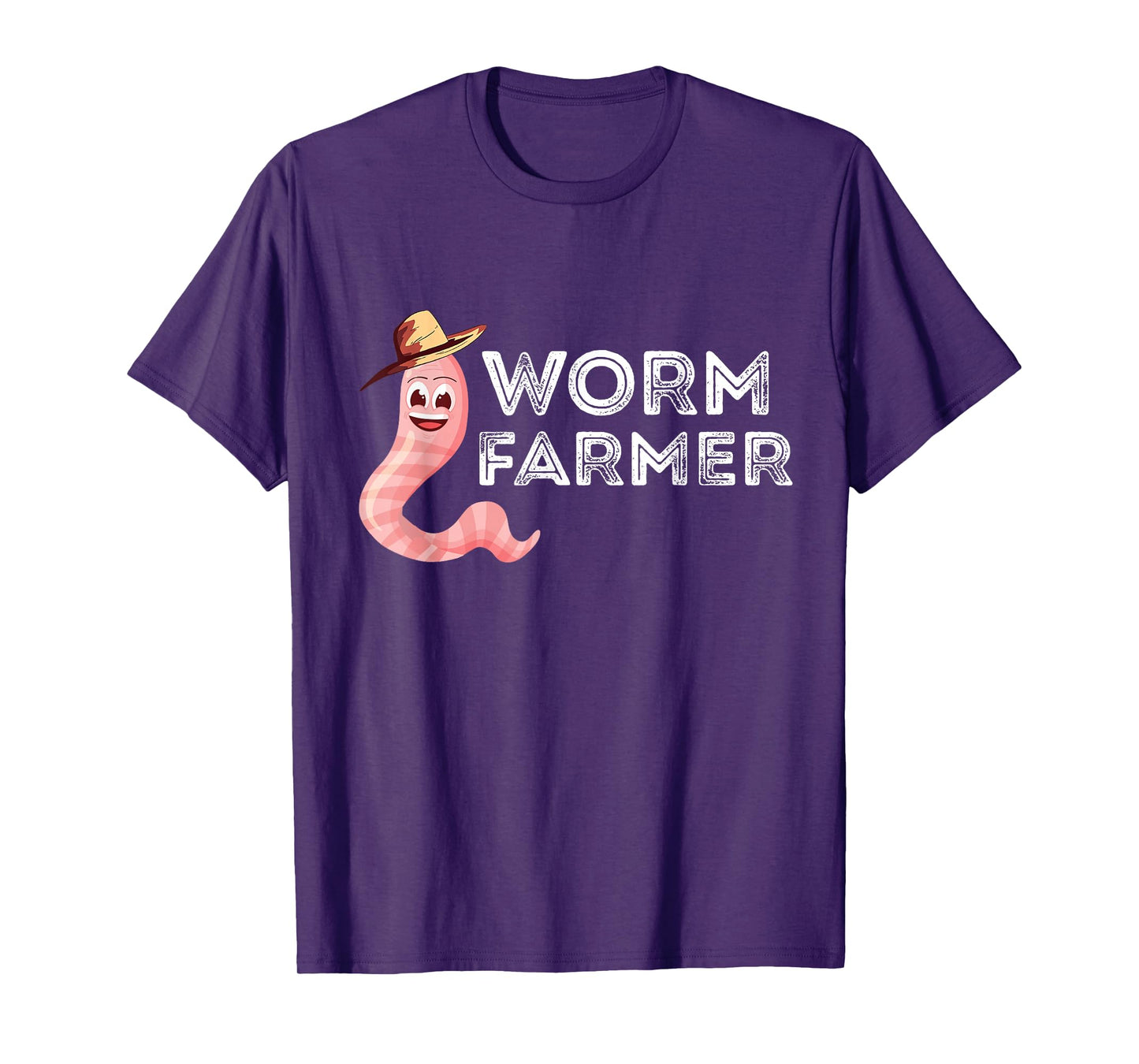 Worm Farmer Happy Worm Farmer Red Wiggler Worm Garden T-Shirt