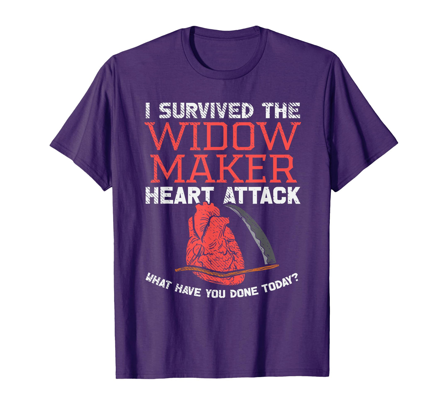 Widow Maker Heart Attack Funny Joke Heart Surgery Survivor T-Shirt