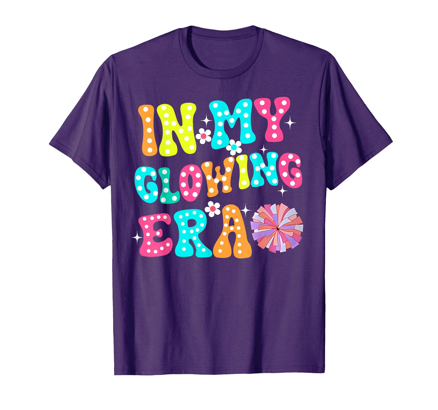 In My Glowing Era Groovy Colorful Bright T-Shirt