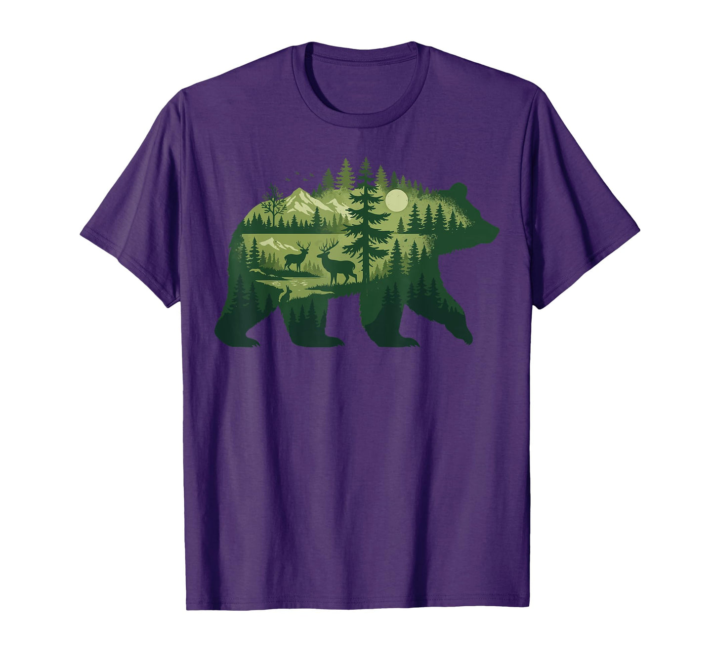 Bear Retro Nature Outdoor T-Shirt