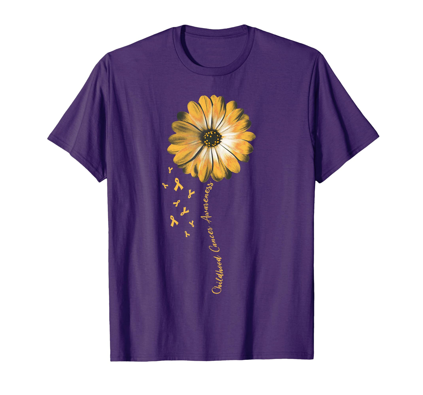 Daisy Flower Childhood Cancer Awareness Gifts T-Shirt