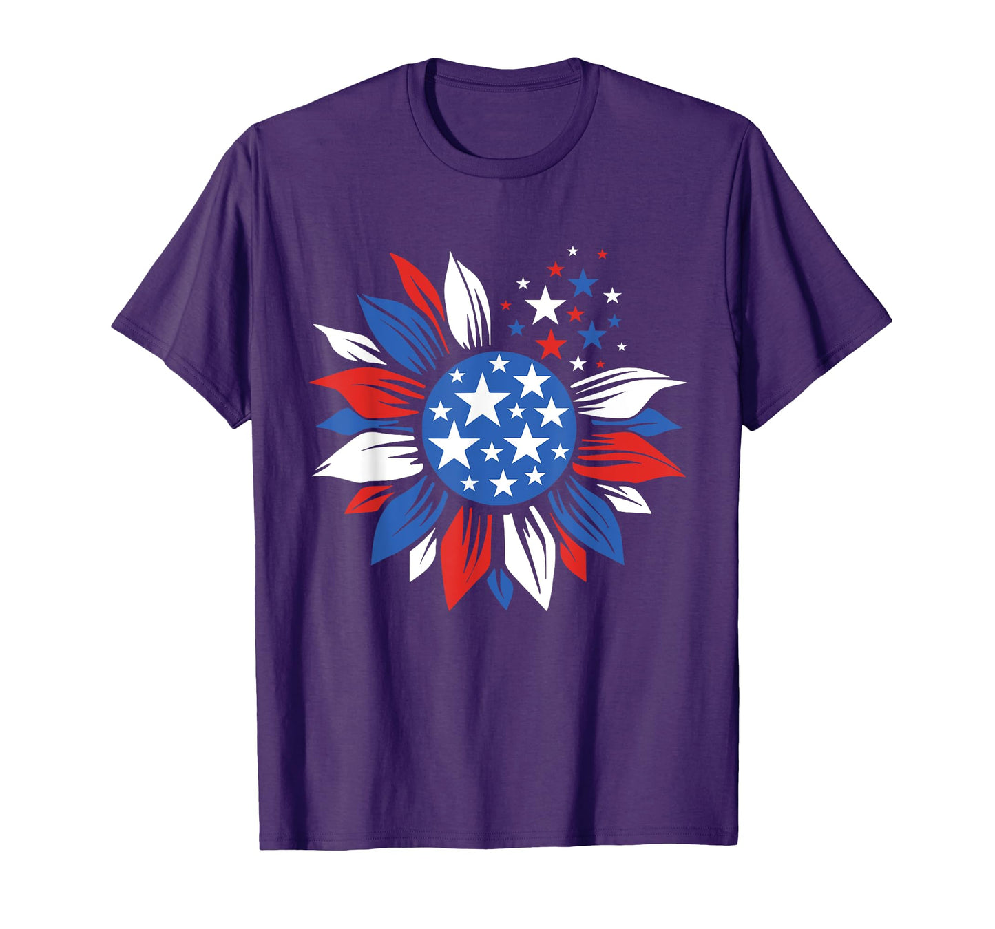 America Sunflower 4th Of July Patriotic American 4th Of July T-Shirt