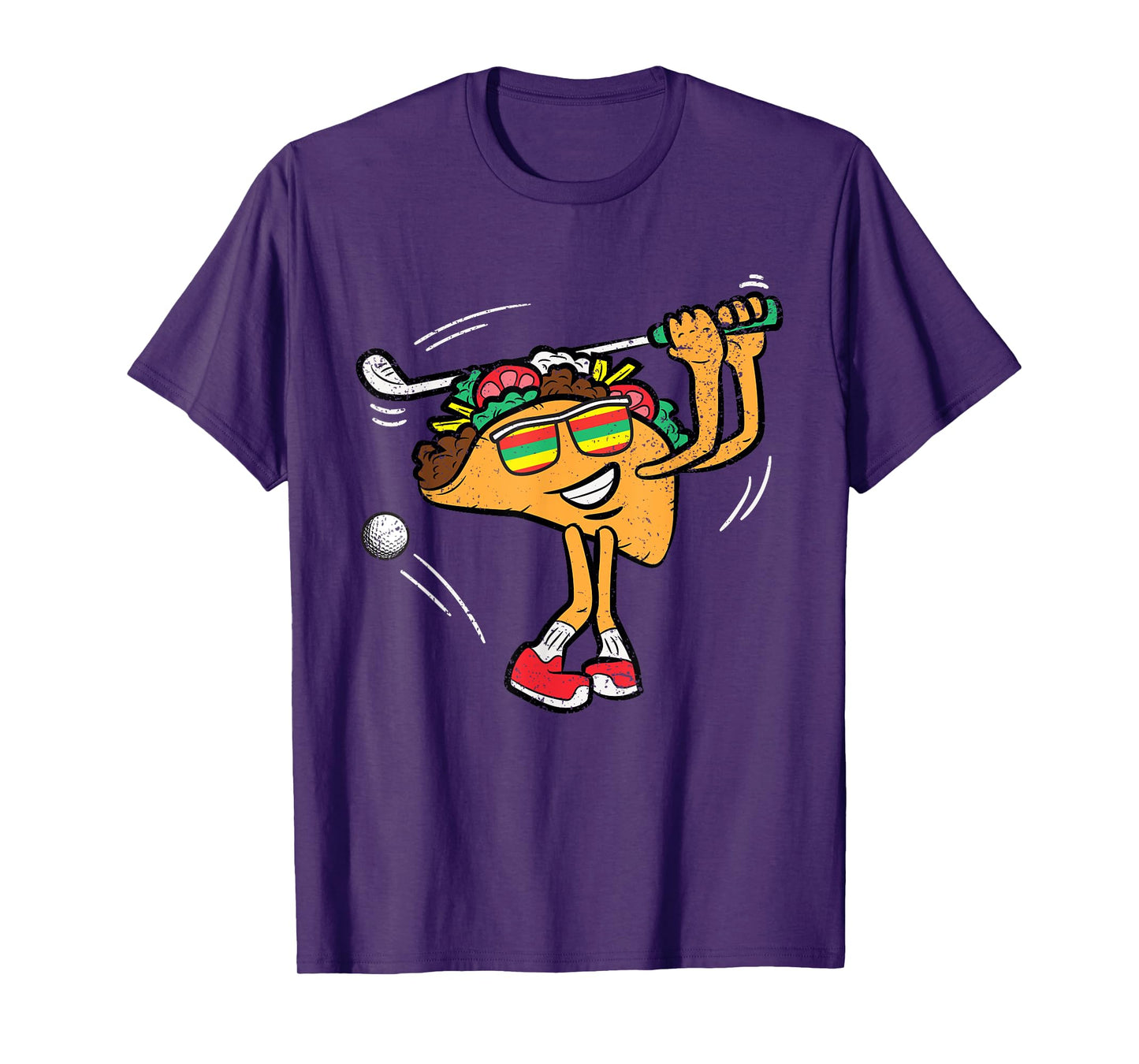 Taco Golf Player Cinco De Mayo Mexican Golfer Food Fiesta T-Shirt