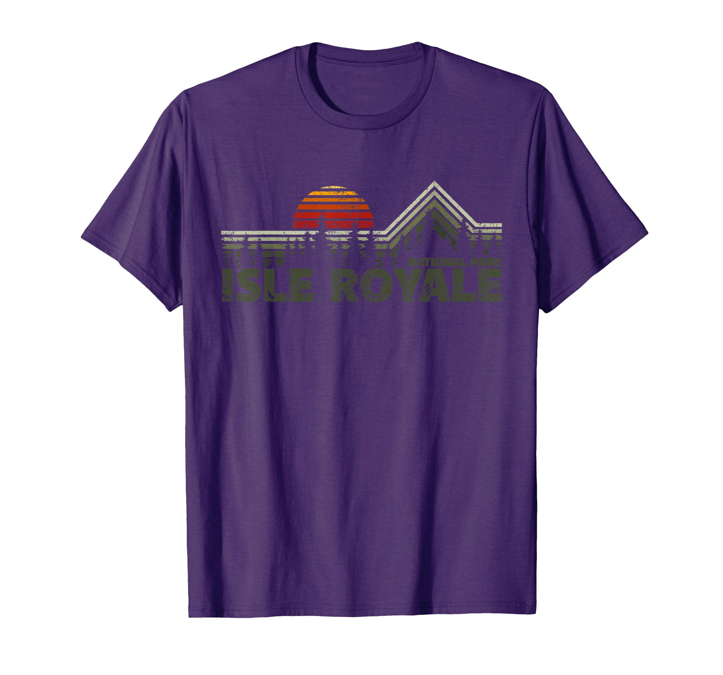 Isle Royale National Park Retro Nature T-Shirt