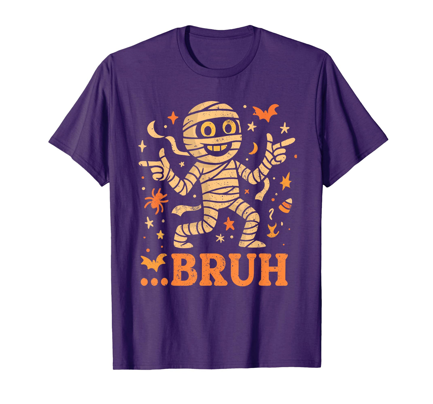 Bruh Mummy Halloween Costume Funny Trick Or Treat Meme Party T-Shirt