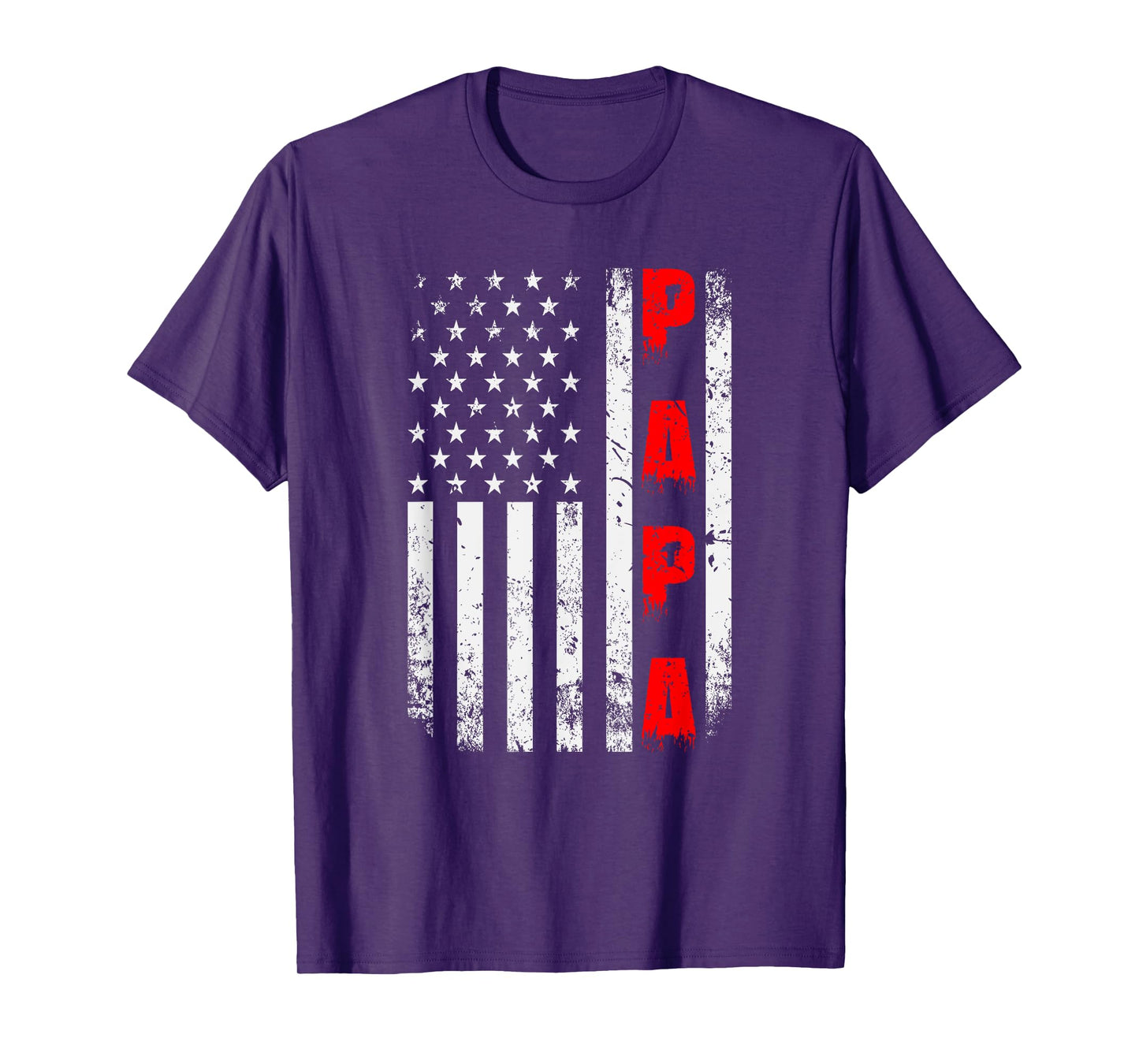 US Flag Papa Father T-Shirt