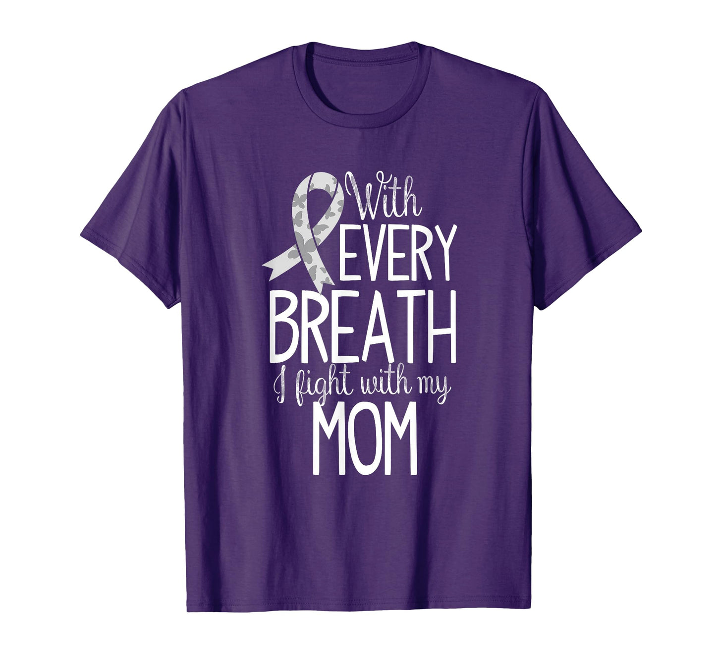 Mom Lung Cancer Awareness T Shirt Women Men Kids T-Shirt