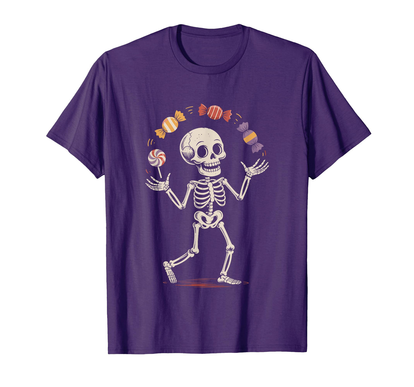Funny Skeleton Juggling Ghosts Halloween T-Shirt