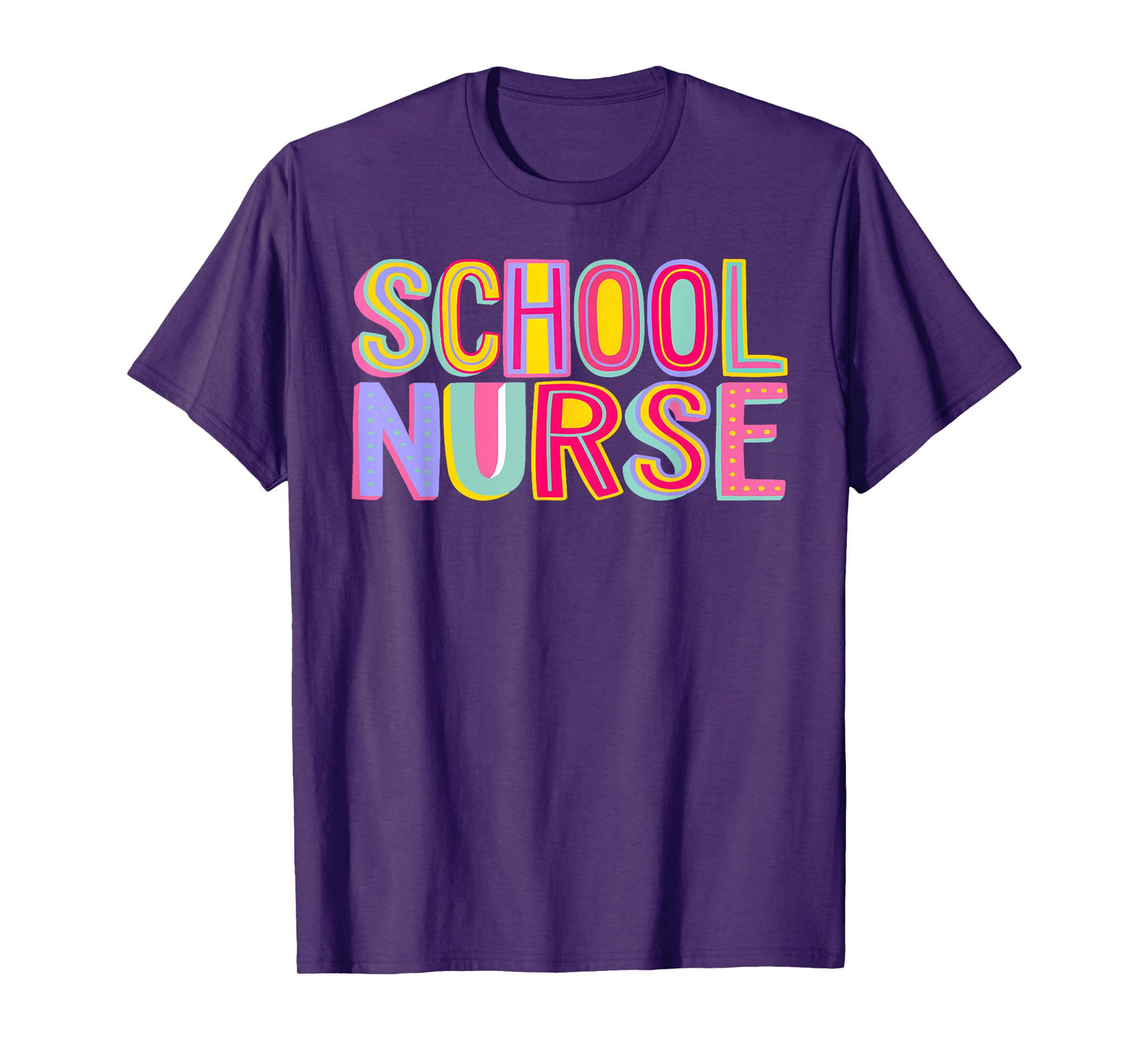 Retro School Nurse Nursing Groovy Nurse Retro Pink Nurse T-Shirt