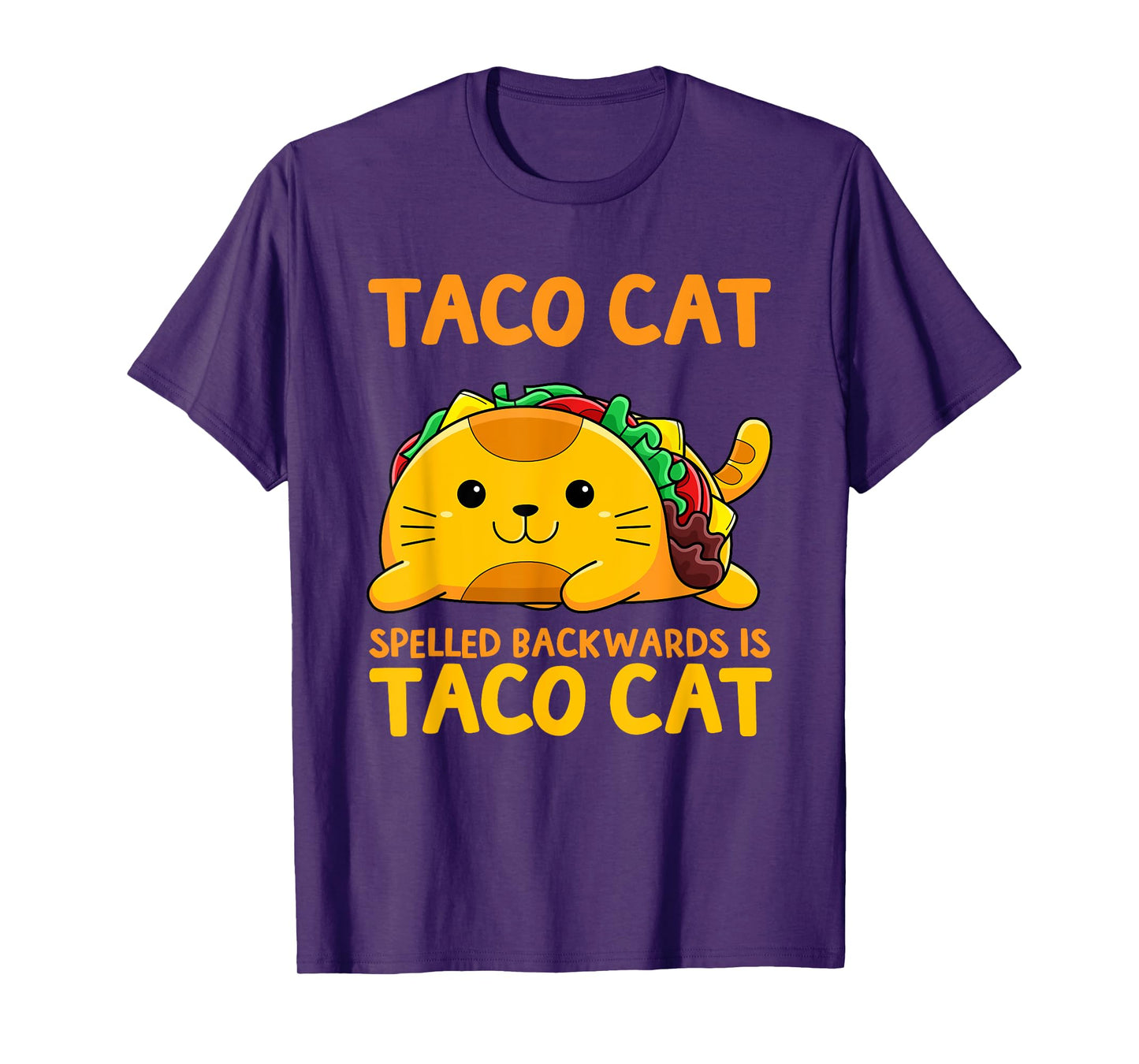 Tacocat Spelled Backwards Shirt Taco Cat Cinco De Mayo T-Shirt for Men Women Girls Kids