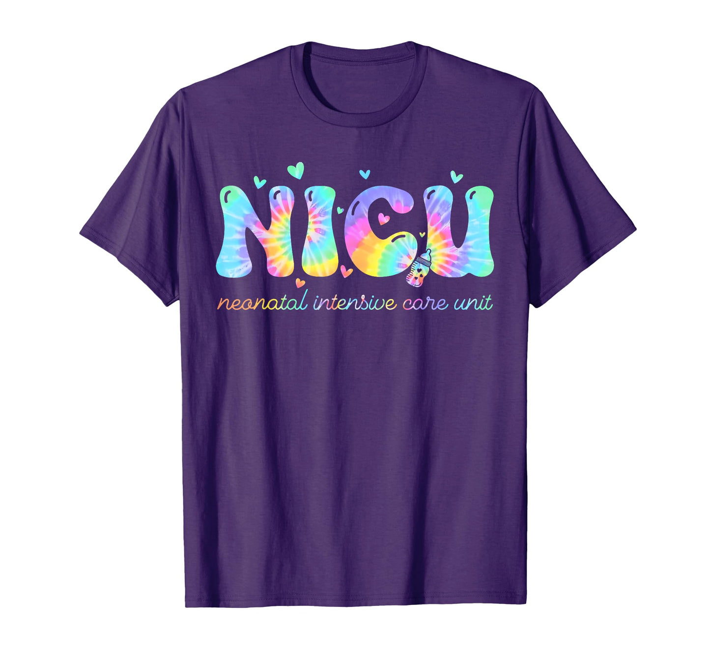 Groovy Heart Nicu Nurse Neonatal Intensive Care Unit T-Shirt