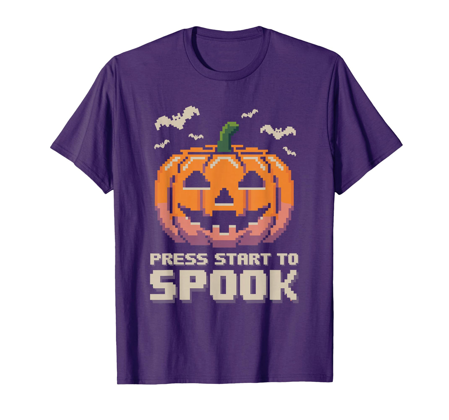 Press Start to Spook Halloween Pumpkin Arcade Gamer T-Shirt