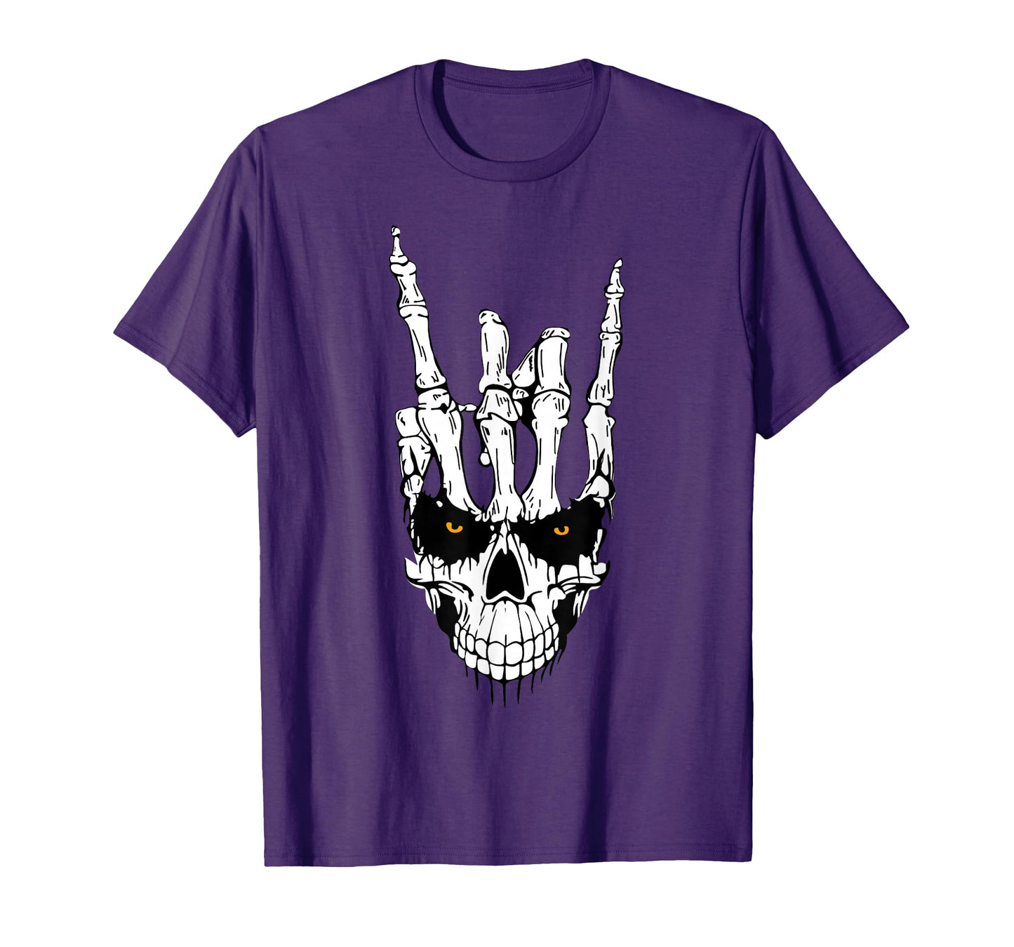 Punk Rock Skeleton Cool Rocker Halloween Shirt Men Boys Kids T-Shirt