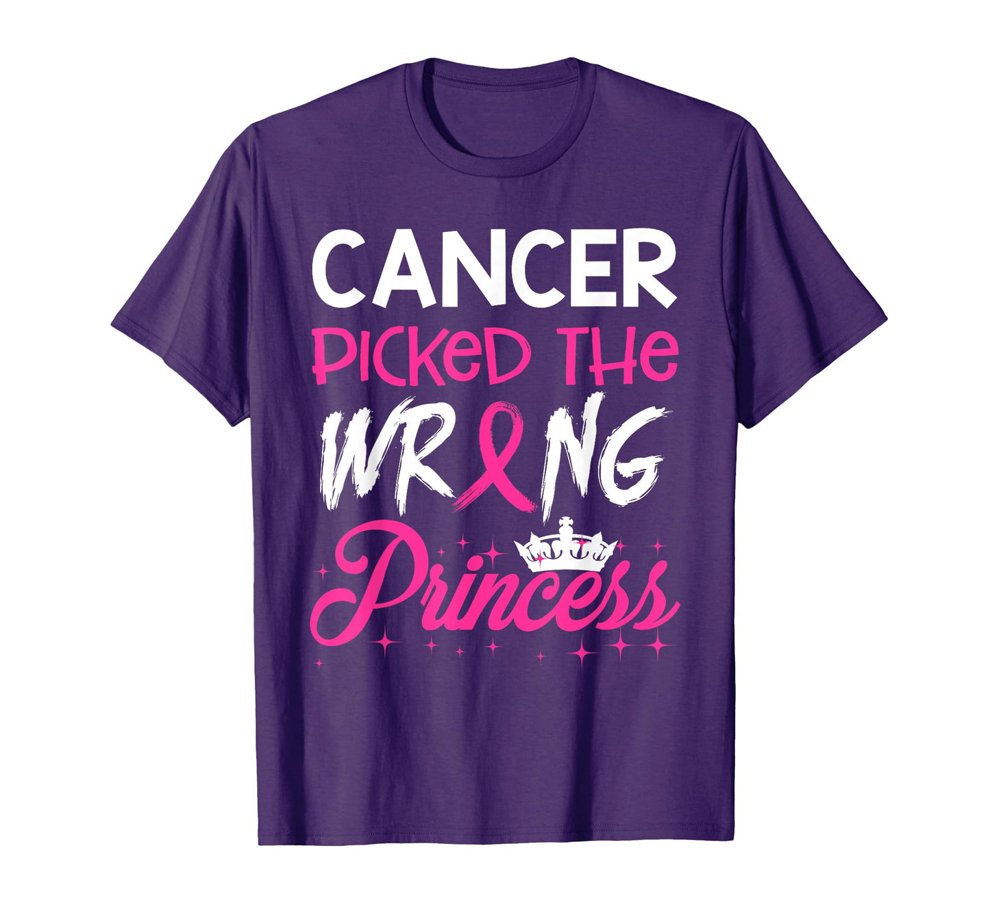 breast cancer picked wrong princess warrior T-Shirt