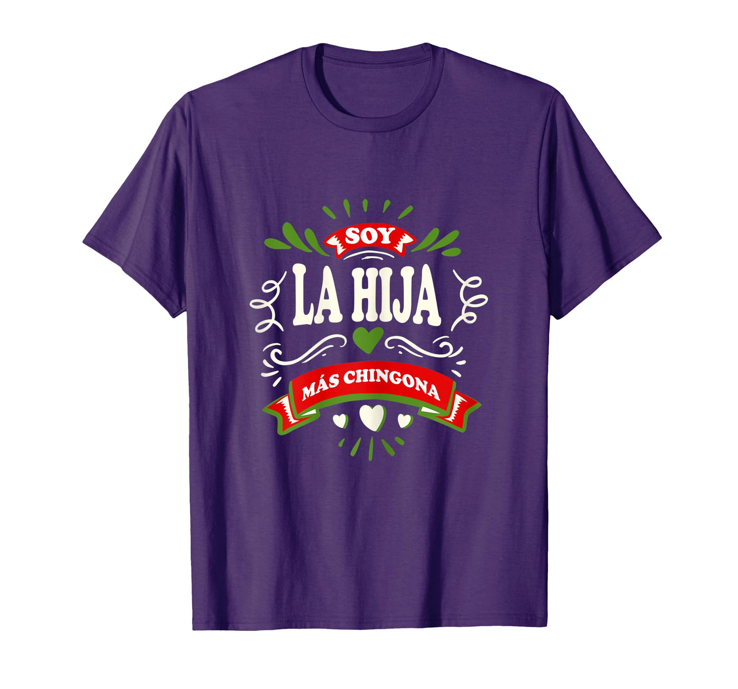 Womens Yo Soy La Hija Mas Chingona Latin Mexican T-Shirt