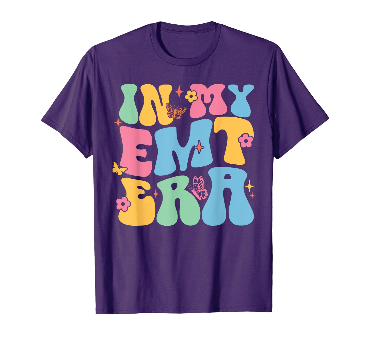 In My EMT Era Funny Groovy EMT Nurse Life T-Shirt