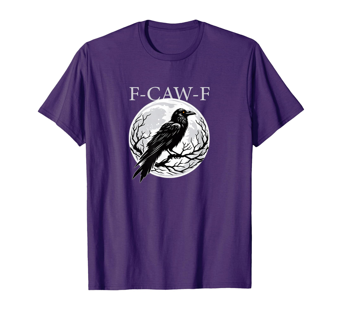 F-CAW-F Funny Crow Moon Halloween T-Shirt