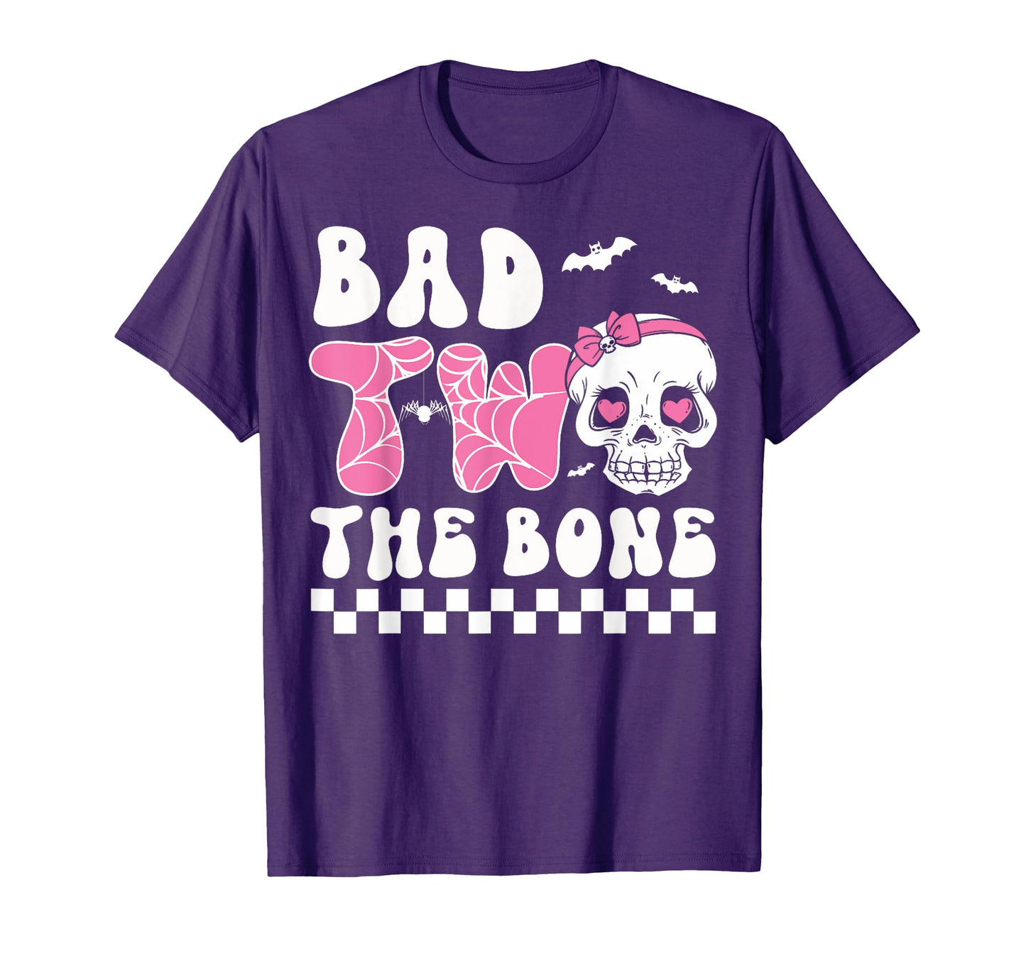 Bad Two The Bone Birthday Toddler Halloween Birthday Outfit T-Shirt