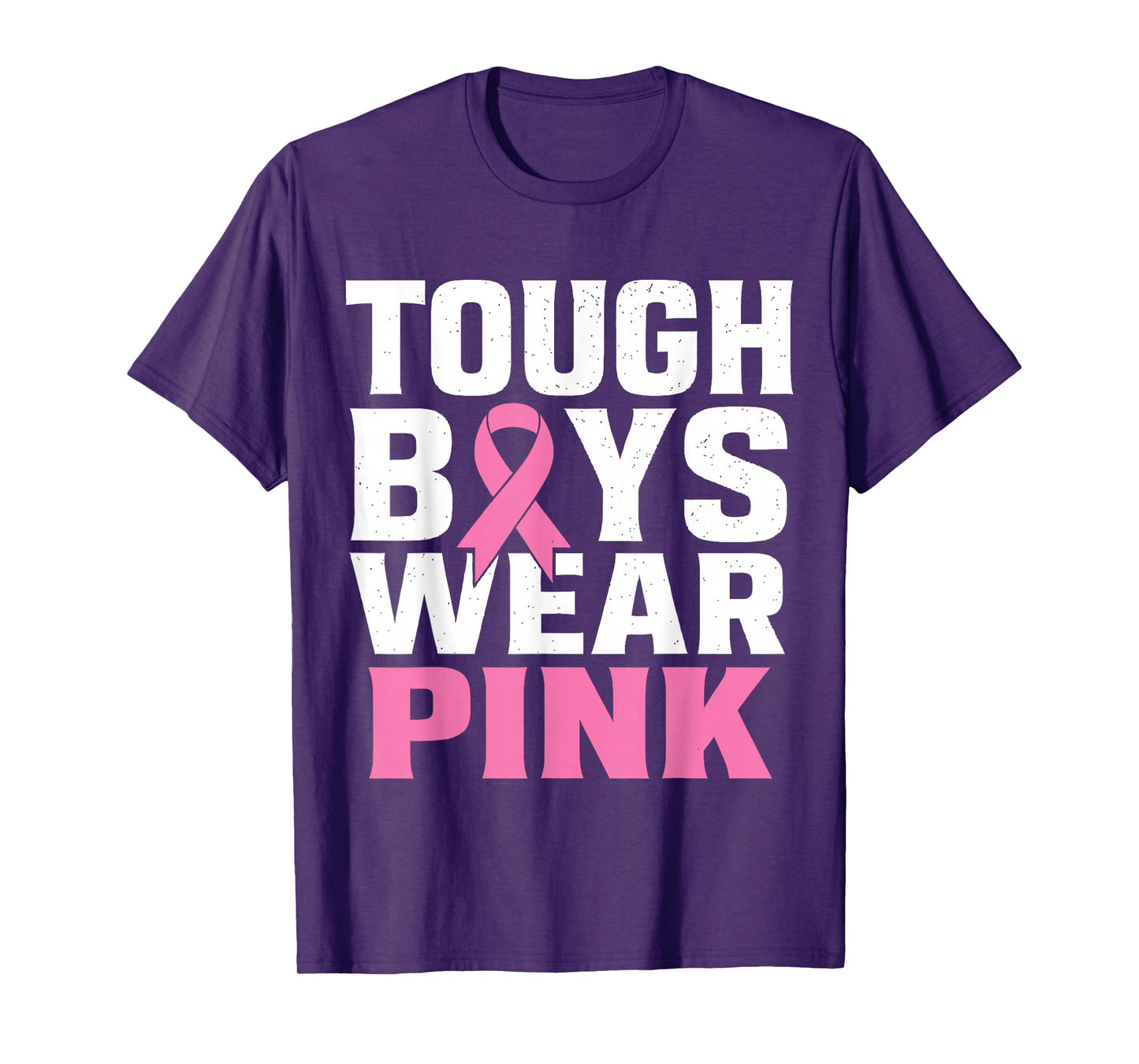 Tough Boys Wear Pink Funny Breast Cancer Awareness Men Kids T-Shirt