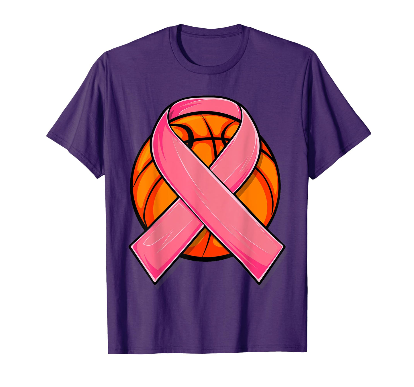 Breast Cancer Awareness Basketball Shirt Pink Cancer Support T-Shirt
