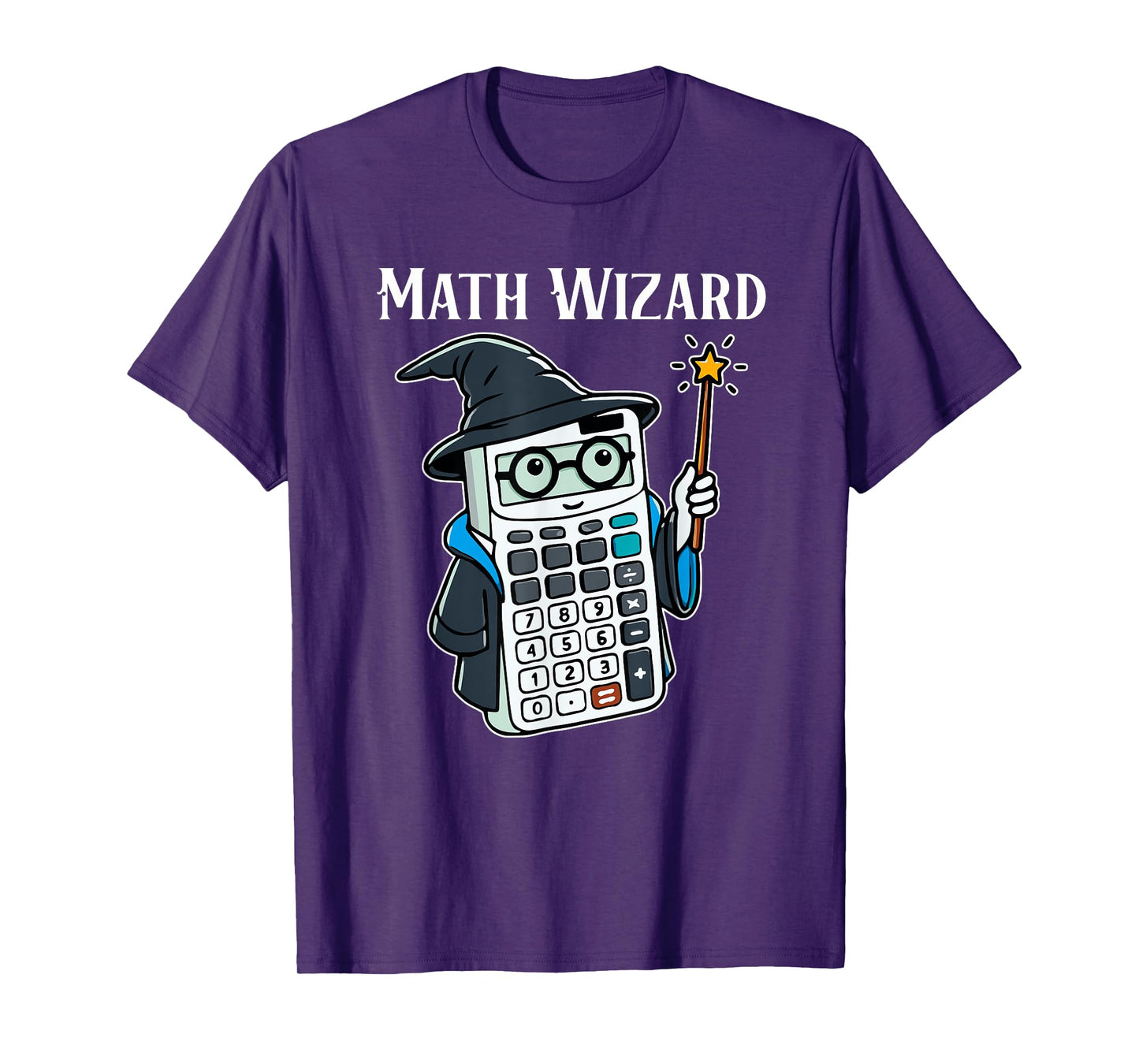 Math Wizard Calculator Funny Math Teacher T-Shirt