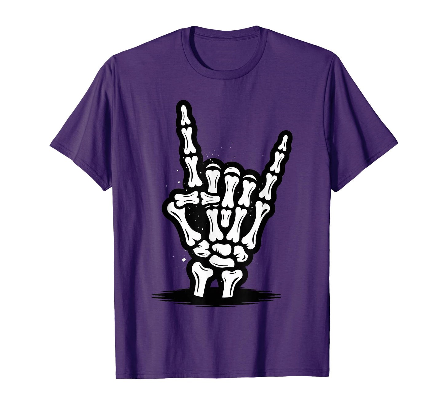 Punk Rock Skeleton Cool Rocker Halloween T-Shirt