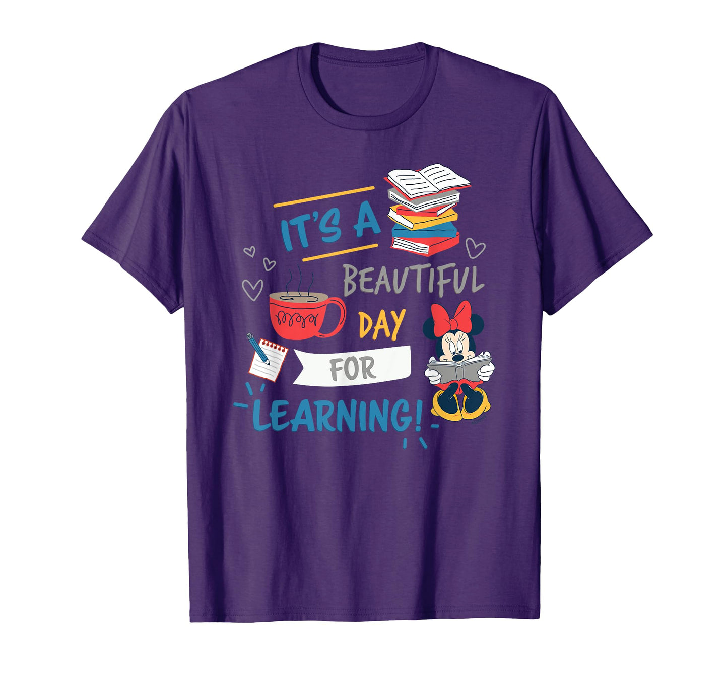 Disney Minnie Mouse Beautiful Day for Learning Teacher's Day T-Shirt