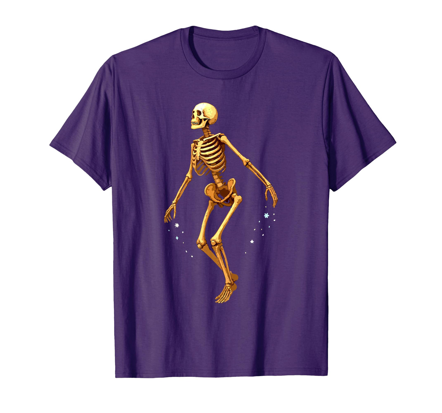 Skeleton Halloween Creepy Skull Bones Gothic Spooky Season T-Shirt