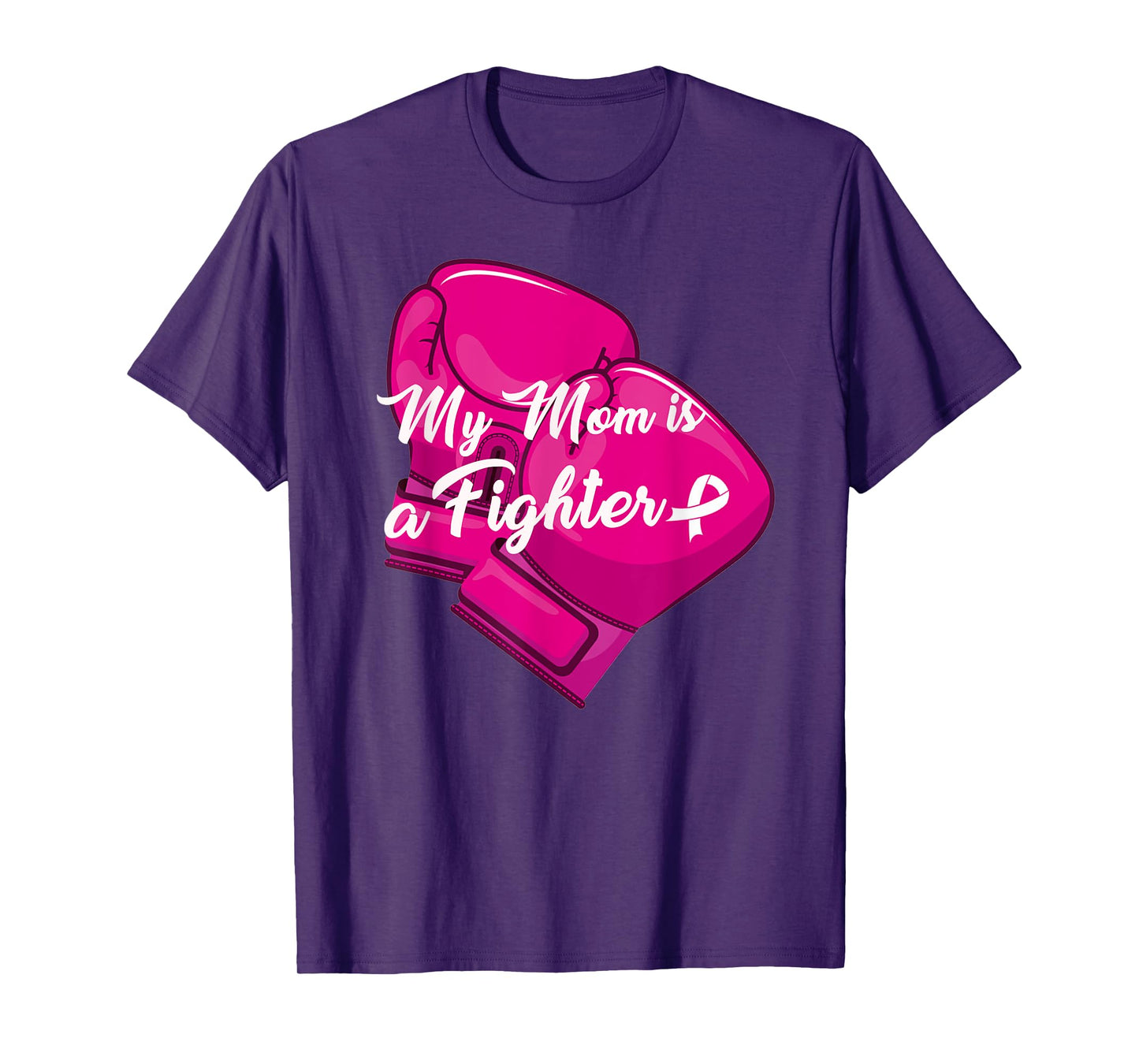 My Mom is A Fighter Family Matching Breast Cancer Awareness T-Shirt