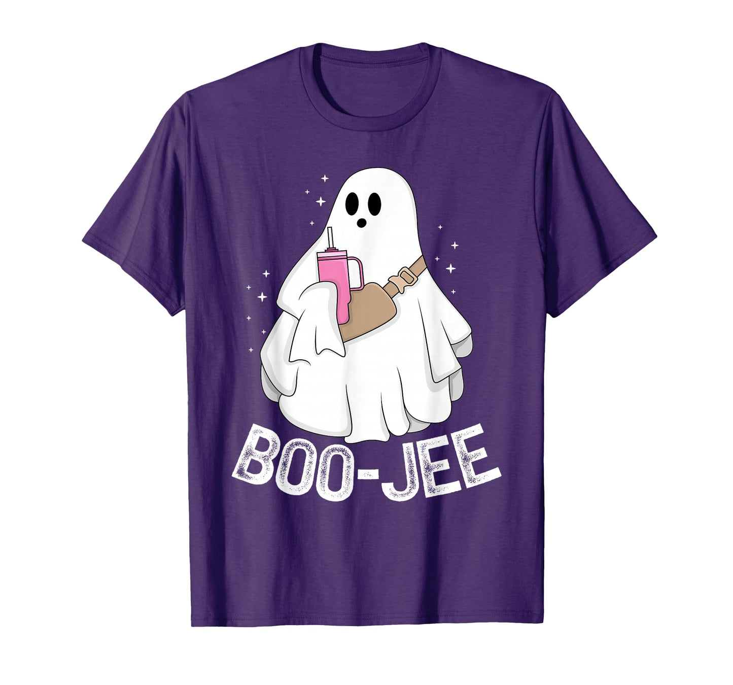 Boo JEE Boujee Cute Ghost Spooky Funny Halloween Costume T-Shirt